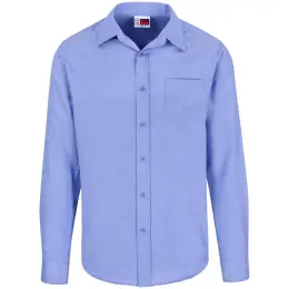 Mens Long Sleeve Oxford Sky Blue